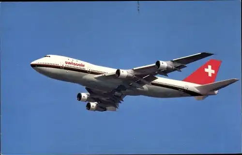 Ak Passagierflugzeug, Swissair, Boeing 747 B