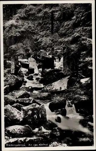 Ak Piechowice Kiesewald Riesengebirge Schlesien, An der Kochel