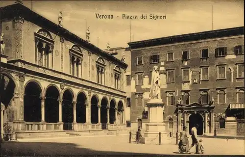 Ak Verona Veneto, Piazza del Signori