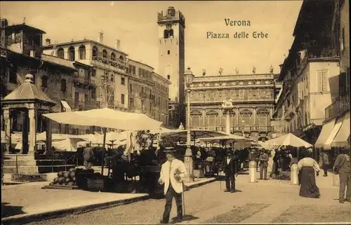 Ak Verona Veneto, Piazza delle Erbe