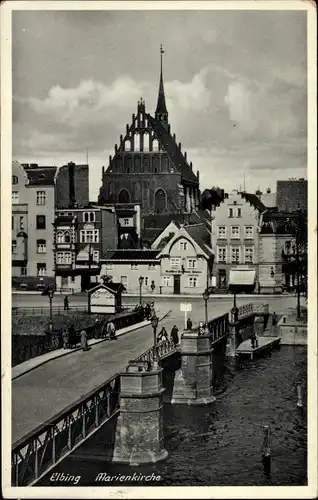 Ak Elbląg Elbing Westpreußen, Marienkirche