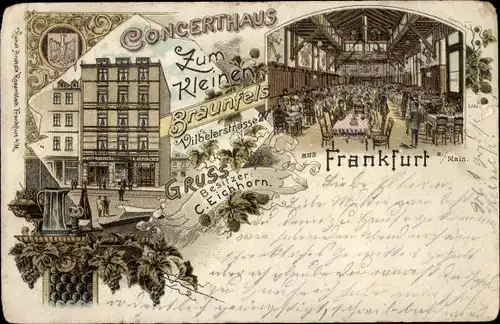 Litho Frankfurt am Main, Konzerthaus Zum kleinen Braunfels