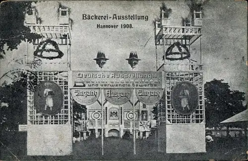 Ak Hannover in Niedersachsen, Bäckerei Ausstellung 1908