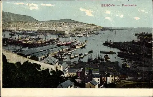 Ak Genua Genua Ligurien, Panorama