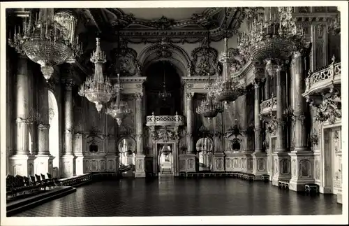 Ak Budapest Ungarn, Königliche Burg, Marmorsaal