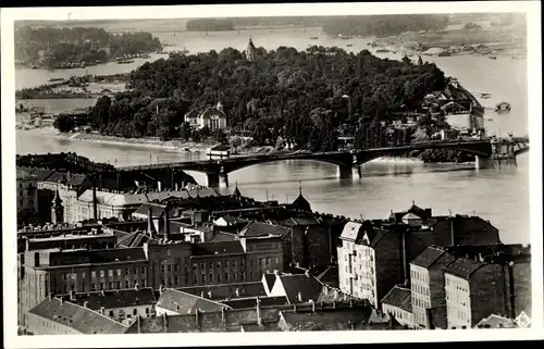 Ak Budapest Ungarn, Margaretheninsel