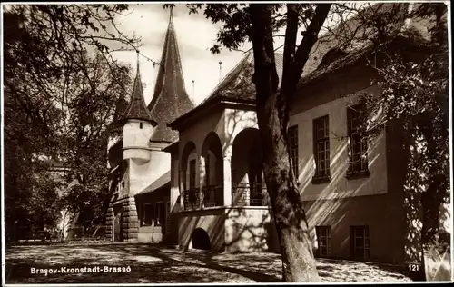 Ak Brașov Brassó Kronstadt Rumänien, Wohnhaus, Turm