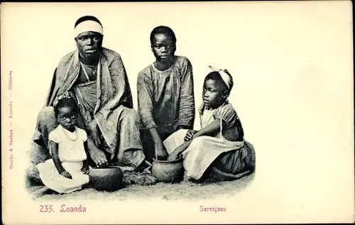 Ak Luanda Angola, Familie, Mann, Kinder