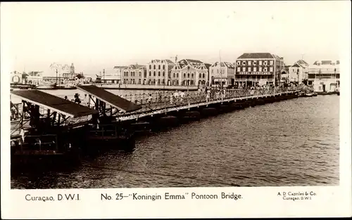 Ak Curaçao, Koningin Emma, Pontonbrücke