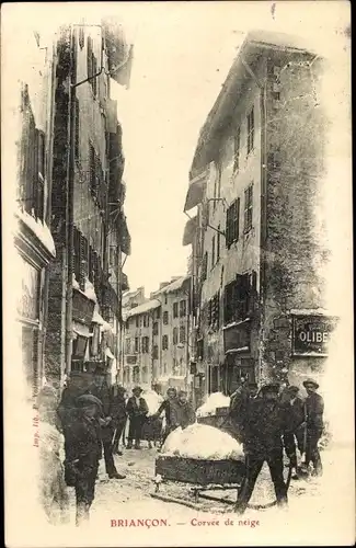 Ak Briançon Briancon Hautes-Alpes, Corvee de neige