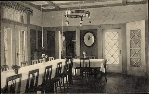 Ak Nordholz Wurster Nordseeküste, Marine Offizier Kasino, Innenansicht