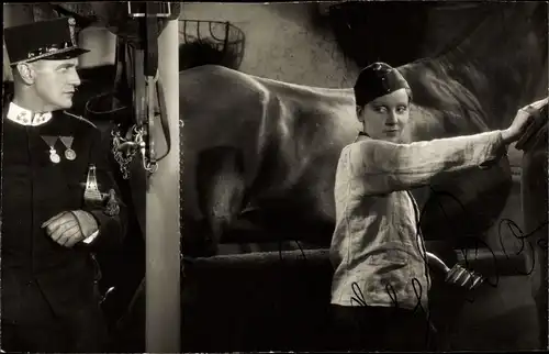 Foto Schauspielerin Ery Bos, Filmszene, Autogramm