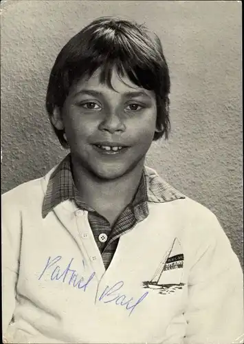 Ak Schauspieler Patrick Bach, Portrait, Autogramm