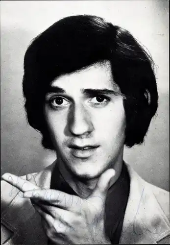 Autogrammkarte Schauspieler und Sänger Ilja Richter, Portrait, Autogramm