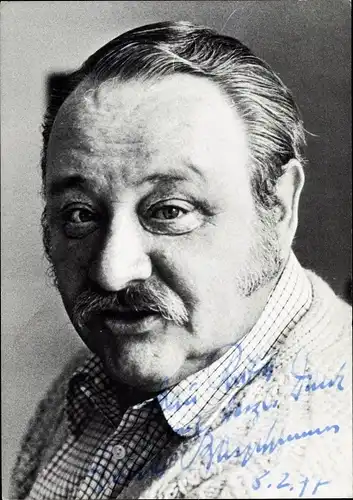 Foto Schauspieler Gustl Bayrhammer, Portrait, Autogramm