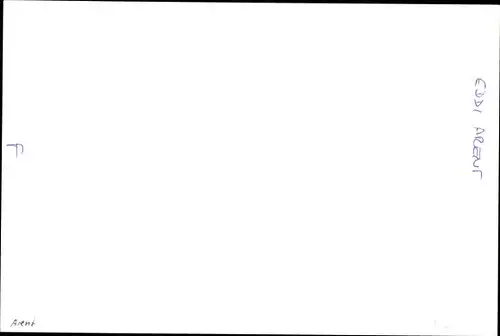 Foto Schauspieler Eddi Arendt, Portrait, Autogramm, Filmszene