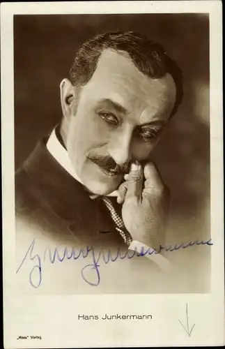 Ak Schauspieler Hans Junkermann, Ellen Richter, Carl Auen, Autogramme