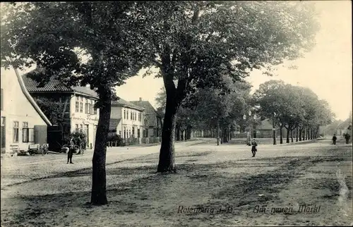 Ak Rotenburg an der Wümme, Am neuen Markt