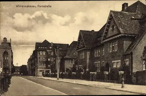 Ak Wilhelmshaven in Niedersachsen, Parkstraße