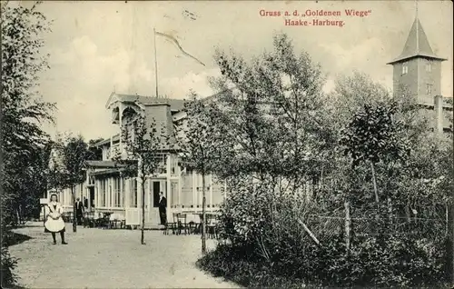 Ak Hamburg Harburg Haake, Gasthaus Goldene Wiege