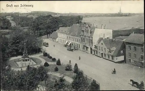 Ak Schleswig an der Schlei, Teilansicht