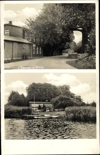 Ak Sörup in Schleswig Holstein, Gasthaus Seende, Blick vom Südensee