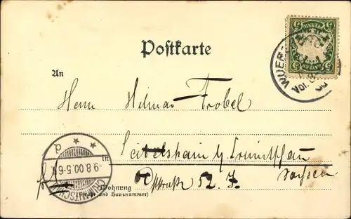 Künstler Ak Ach, wie ist's möglich dann, dass ich Dich lassen kann, altes Liebespaar