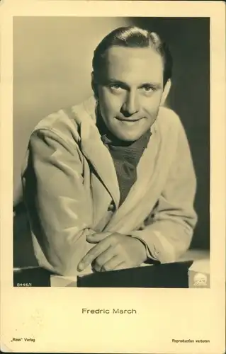 Ak Schauspieler Fredric March, Portrait