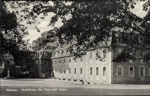 Ak Weimar in Thüringen, Wohnhaus der Frau von Stein