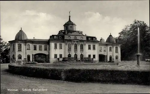 Ak Weimar in Thüringen, Schloss Belvedere