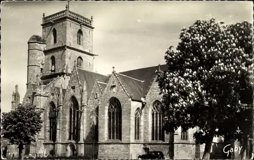 Ak Ploermel Morbihan, Kirche