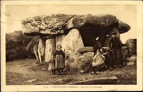 Ak Plouharnel-Carnac Morbihan, Dolmen von Crucuno
