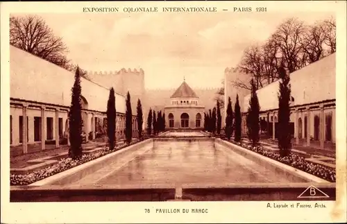 Ak Paris, Internationale Kolonialausstellung 1931, Marokko-Pavillon