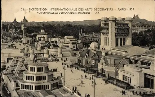 Ak Paris, Ausstellung für dekorative Kunst 1925, Esplanade des Invalides