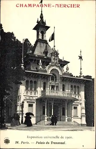 Ak Paris, Exposition universelle 1900, Palais du Transvaal