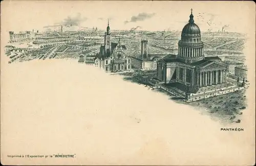 Litho Paris V, Pantheon, Panorama