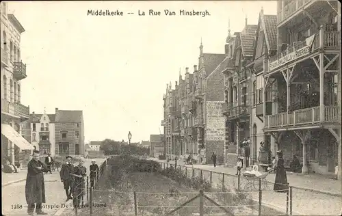 Ak Middelkerke Westflandern, Rue Van Hinsbergh