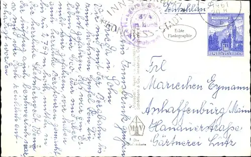 Ak Innsbruck in Tirol, Hungerburgbahn, Hungerburg, Seegrube