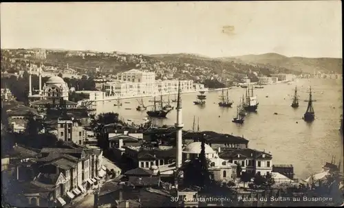 Ak Konstantinopel Istanbul Türkiye, Sultanspalast am Bosporus