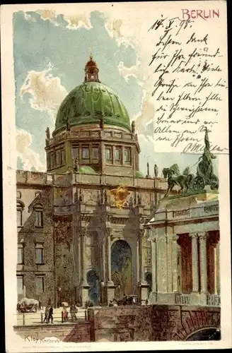 Künstler Litho Kley, H., Berlin, Königliches Schloss