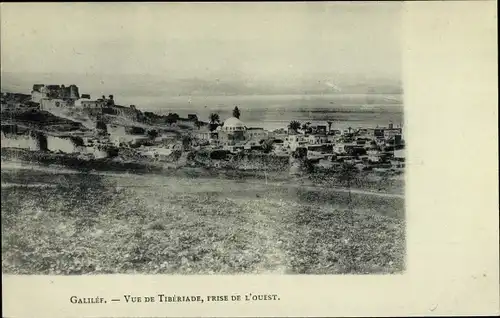 Ak Tiberias Israel, Gesamtansicht