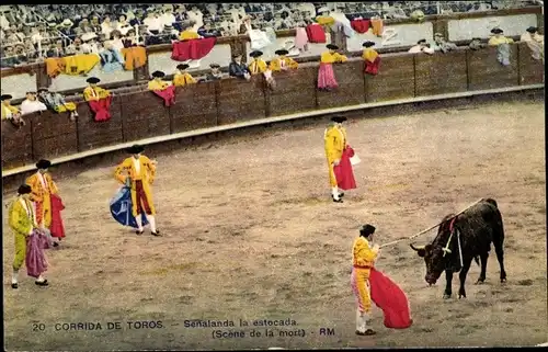 Ak Stierkampf, Senalanda der Ausfallschritt