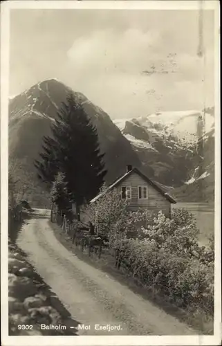 Ak Balholm Sogn Norwegen, Blick in Richtung Esefjord