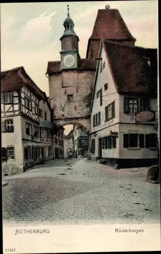 Ak Rothenburg ob der Tauber Mittelfranken, Röderbogen