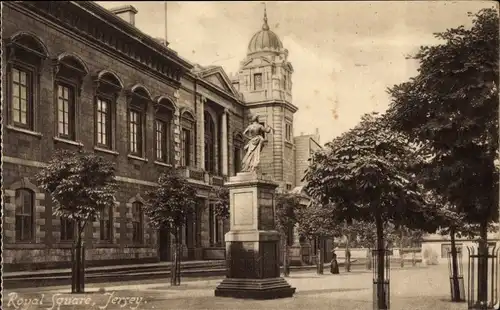 Ak Kanalinsel Jersey, Royal Square, Denkmal