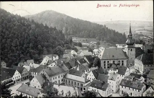 Ak Bad Berneck im Fichtelgebirge Oberfranken, Gesamtansicht