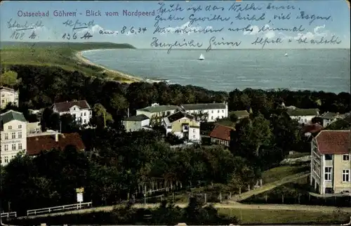 Ak Ostseebad Göhren auf Rügen, Blick vom Nordpeerd