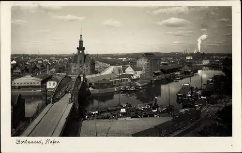 Ak Dortmund im Ruhrgebiet, Hafen