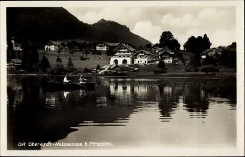 Ak Oberkirch Weißensee Füssen im Ostallgäu, Boot