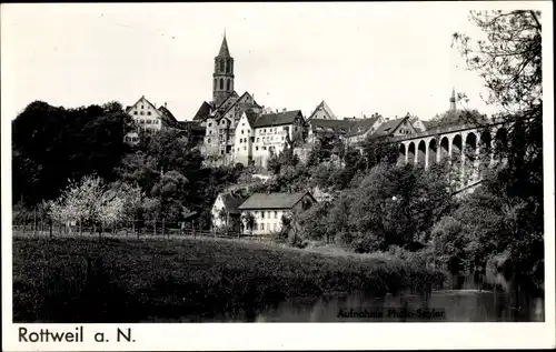 Ak Rottweil am Neckar, Teilansicht, Kirche